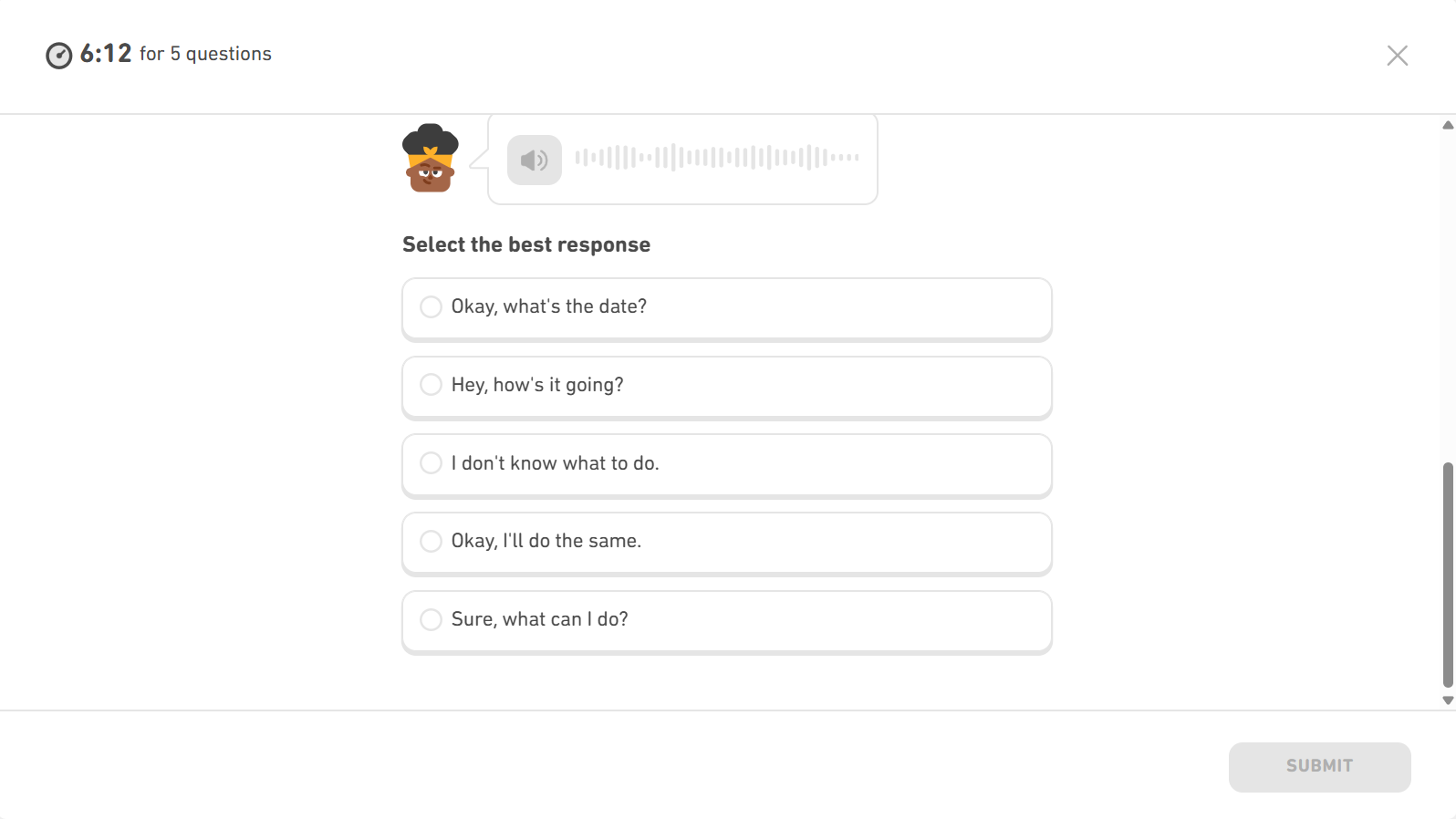 DET Interactive Listening - Listen and Respond