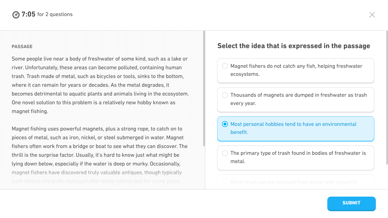 DET Interactive Reading - Identify the Idea